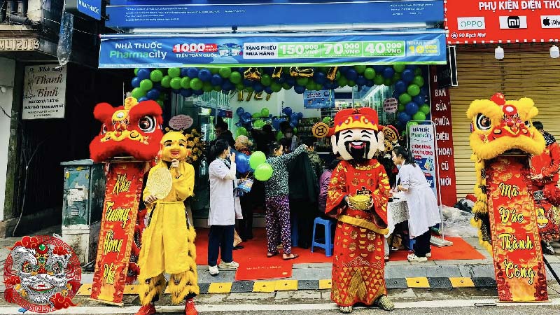 Tại sao khai trương cần thuê đội múa lân