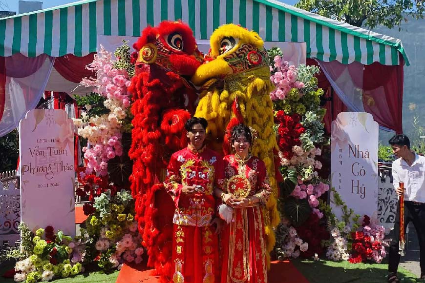 Dịch vụ múa lân đám cưới