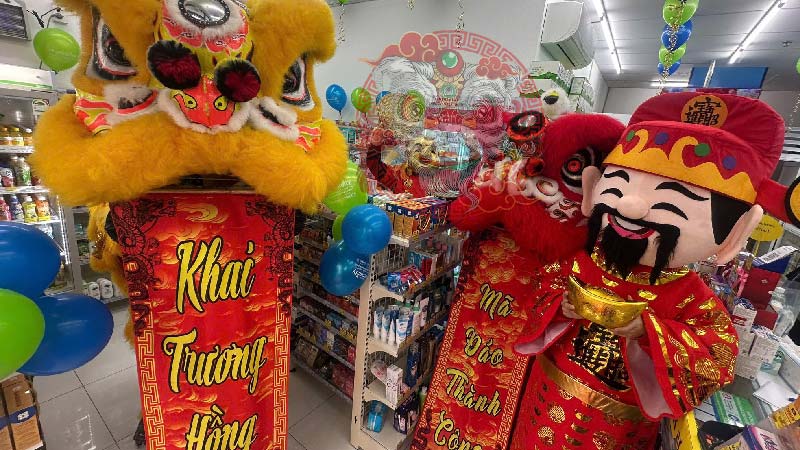 Đức Anh Đường đơn vị cho thuê múa lân khai trương