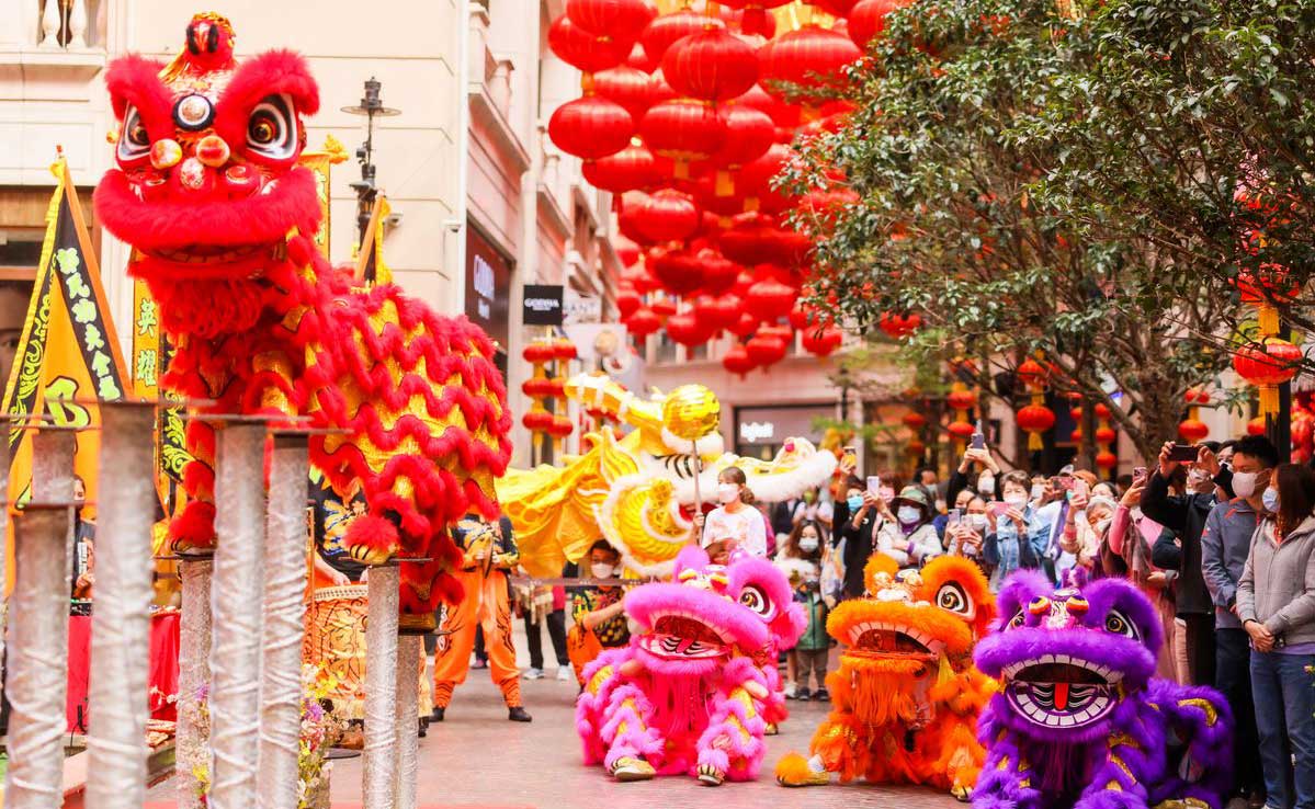 Quy trình múa lân khai trương Đống Đa