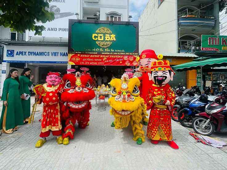 Hào Gia Đường chuyên múa lân khai trương Long Biên